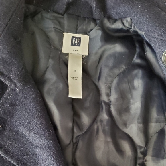 Navy blue wool coat - Picture 3 of 3